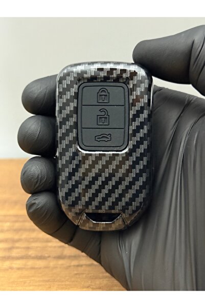 Mavi Keys Husa de protectie pentru chei din fibra de carbon cu 2 butoane compatibila cu Honda Hrv City Crv Smart