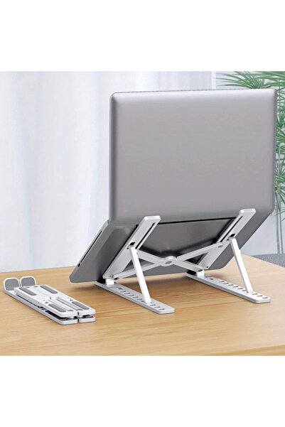 ROHS Πτυσσόμενη βάση φορητού υπολογιστή 7 επιπέδων Λευκή