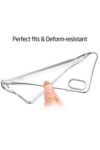 OEM Husă de protecție pentru iPhone X din silicon TPU ultra subțire, transparentă, de 0.3 mm