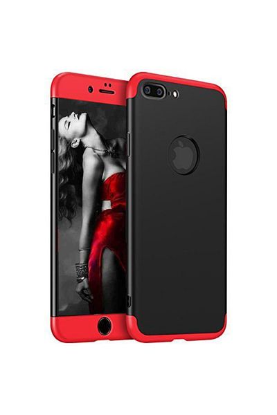 OEM TotulPerfect Apple Iphone 7 Plus phone case offers 3in1 Slim protection Lux Design Red-Black