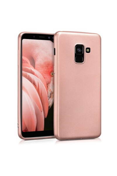 Gold Carcasă Samsung Galaxy A8 2018, subțire, antișoc, auriu-roșie