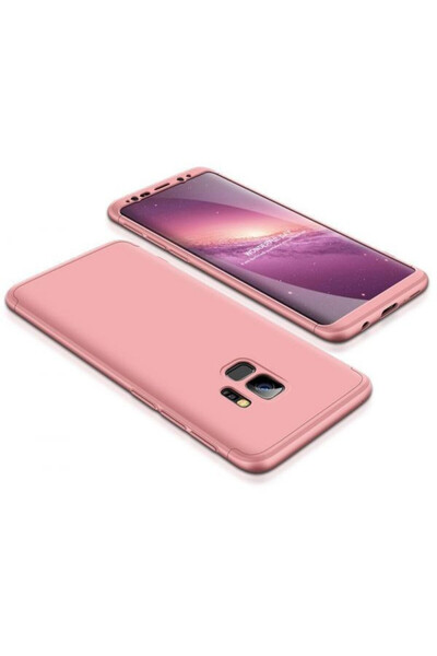 Gold Husă Samsung Galaxy S9, FullBody Luxury Rose-Gold, acoperire completă la...