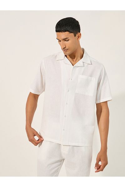 Styli Solid Chest Pocket Shirt and Pants Co-Ords