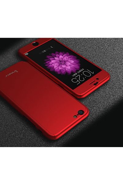 OEM Husa IPAKY Glamour - Full Protection 360 - Iphone 6 / 6S (Red) cu Folie Protectie Ecran