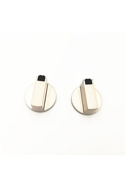 OEM Set de 2 butoane universale pentru aragaz, aliaj de zinc, 6 mm, 39 mm * 18 mm