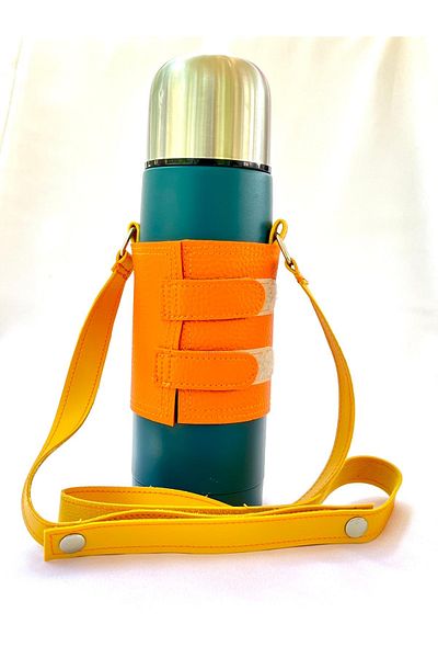 YOUC Design Thermos Case Thermos Bag with Shoulder Strap Adjustable Size Strap