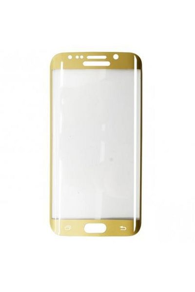 OEM Folie de sticlă pentru Samsung Galaxy S6 Edge, Elegance Luxury, margini curbate, auriu