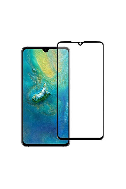BLACK Huawei P30 Γυάλινη μεμβράνη, 9D FULL GLUE Μαύρο