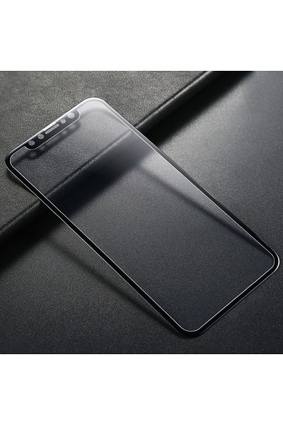 OEM Folie de protecție iPhone X profesională 9H 3D, sticlă 0.3mm, acoperire completă, anti-amprentă, neagră