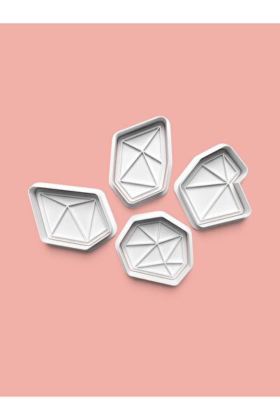 AKTASTORE Set of 4 Shapes Cookie Mold and Sugar Dough Mold