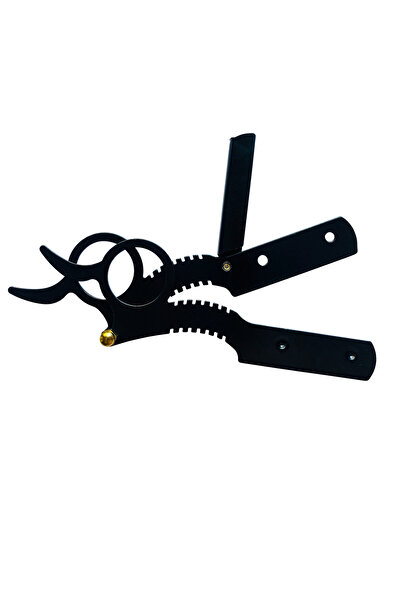 BLACK Aparat de ras cu lamă interschimbabilă, oțel inoxidabil, negru Dragon,