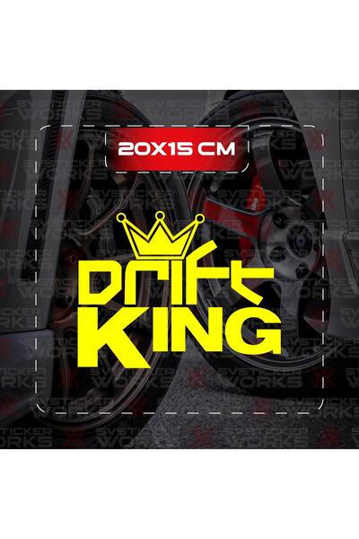 ARONA ملصق Drift King JDM للسيارة والكمبيوتر المحمول والدراجات النارية ملصق ل...