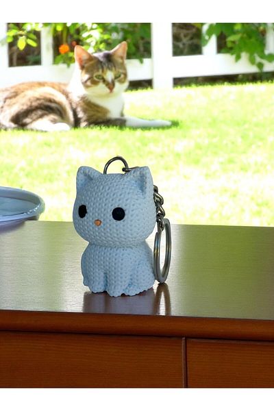 Aly Cat Keychain Figure Amigurumi Style