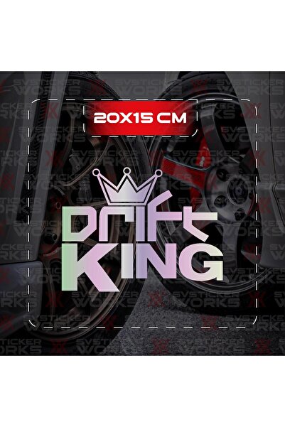 ARONA ملصق Drift King JDM للسيارة والكمبيوتر المحمول والدراجات النارية ملصق ل...