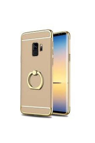 Gold Carcasă Samsung Galaxy S9, Inel Elegance Luxury 3 în 1, Auriu