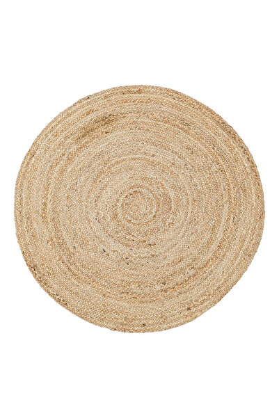 Kalesta Halı Maldiv 01R Natural Jüt %100 El Dokuma Hasır Halı Antre, Hol, Bal...