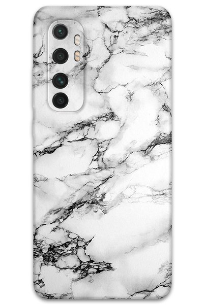 Gramaphone Xiaomi Mi Note 10 Lite Compatible Marble Pattern Phone Case + Scre...