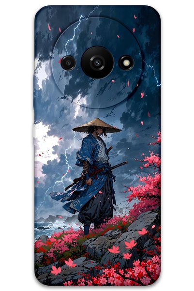Gramaphone Xiaomi Redmi A3 Compatible Samurai Pattern Phone Case + Screen Pro...