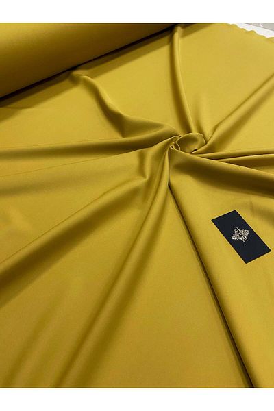 Luxuro Premium Elastic Crepe Mustard