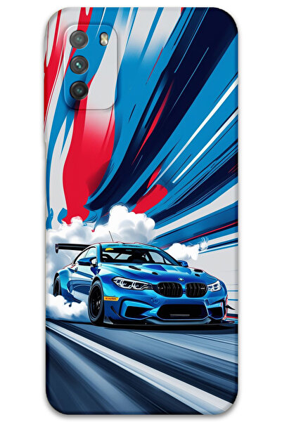 Gramaphone Xiaomi Redmi 9T Uyumlu Araba Desenli Telefon Kılıfı + Ekran Koruyu...