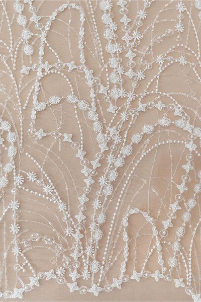 Luxuro Lace with Pearls and Sequins