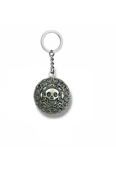 Herşey Nota Pirates of the Caribbean Coin |   Vintage Themed Unisex Keychain