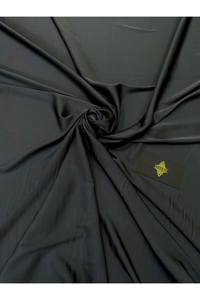 Luxuro Premium Silky Elastic Satin Anthracite Grey