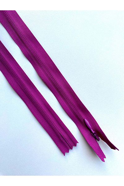 Luxuro Premium Hidden Zipper Dark Magenta - 70 cm Length