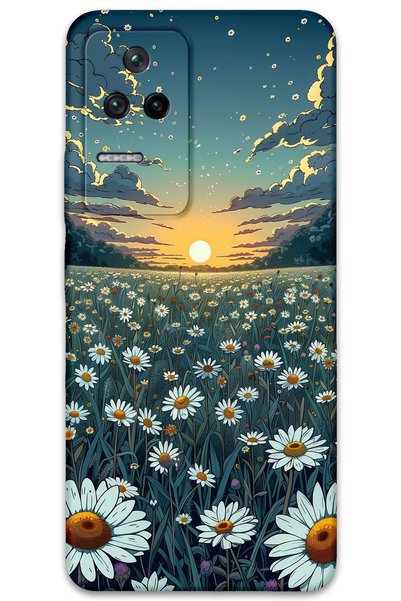 Gramaphone Poco F4 Compatible Flower Pattern Phone Case + Screen Protector - ...
