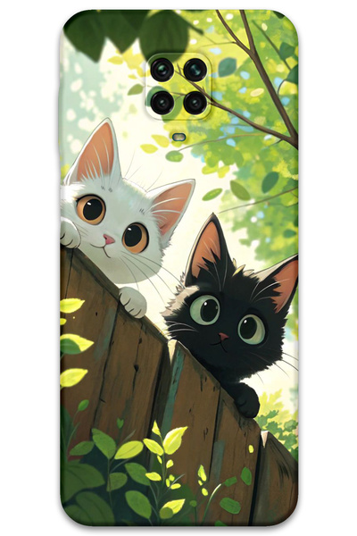 Gramaphone Xiaomi Redmi Note 9 Pro Compatible Cat Pattern Phone Case + Screen...