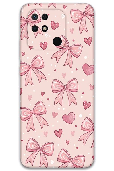 Gramaphone Poco C40 Compatible Ribbon Pattern Phone Case + Screen Protector -...