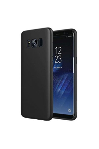 BLACK Carcasă Samsung Galaxy S8, subțire, rezistentă la șocuri, neagră