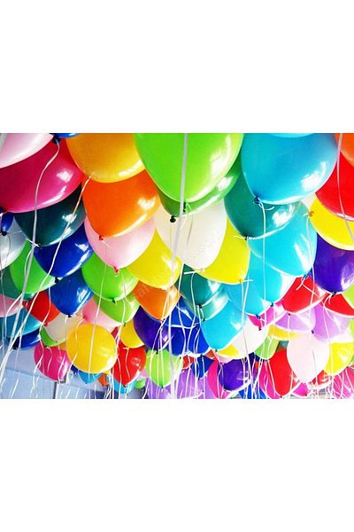 PartAntalya Birthday Decoration Colorful Helium Flying Balloon Appearance Clinging on the Ceiling Balloon Set Mixed