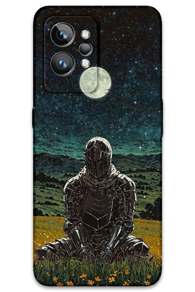 Gramaphone Realme GT 2 Uyumlu Retro Desenli Telefon Kılıfı + Ekran Koruyucu -...