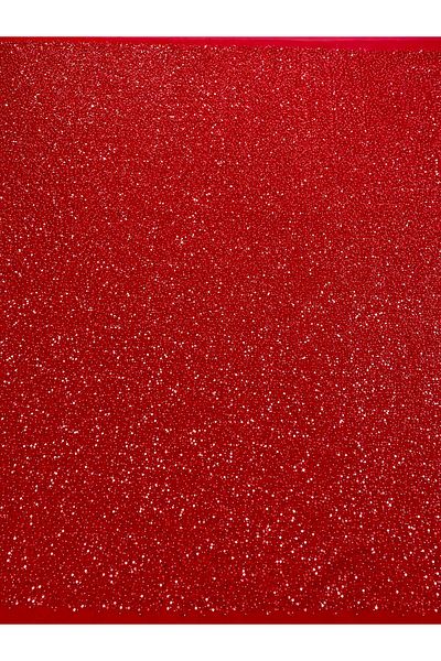 Luxuro Red Couture Lace with General Pattern, Beads and Sequins