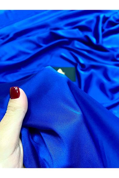Luxuro Satin Elastic Matasos Premium Albastru Royal