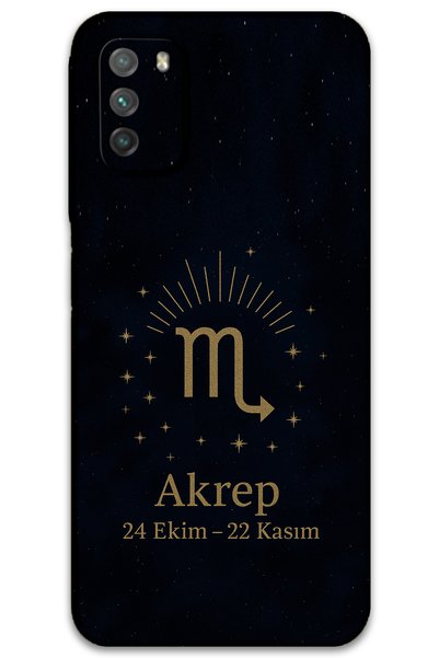 Gramaphone حافظة هاتف متوافقة مع Xiaomi Redmi 9T على شكل برج العقرب + واقي شا...