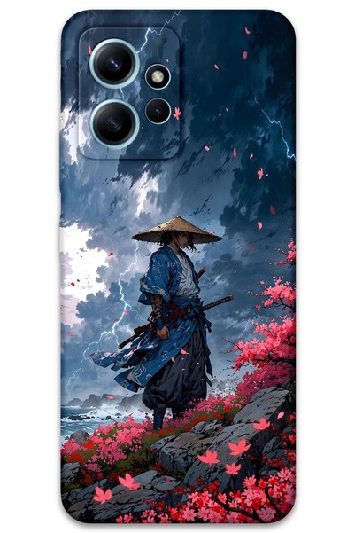 Gramaphone Xiaomi Redmi Note 12 4g Compatible Samurai Pattern Phone Case + Sc...