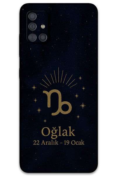 Gramaphone Galaxy A51 Compatible Capricorn Pattern Phone Case + Screen Protec...