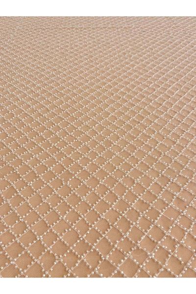 Luxuro Geometric Lace with Pearls and Sequins