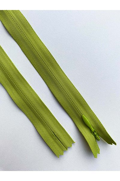 Luxuro Premium Hidden Zipper Dark Pistachio - 70 cm Length