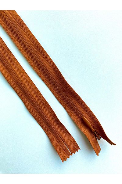 Luxuro Premium Caramel Hidden Zipper - 70 cm Length