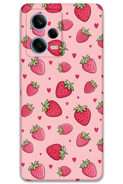 Gramaphone Xiaomi Redmi Note 12 Pro 5g Compatible Strawberry Pattern Phone Ca...