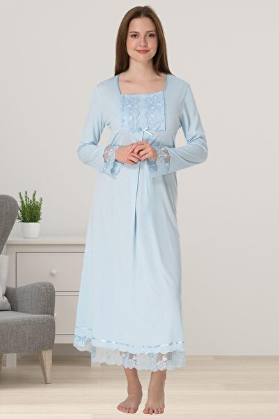 by İGP Cămașă de noapte de maternitate cu mâneci lungi