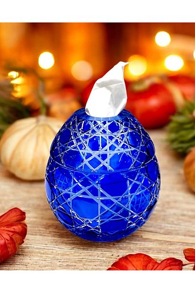 Akden Kristal Crystal Decored Handworking Glass Servet