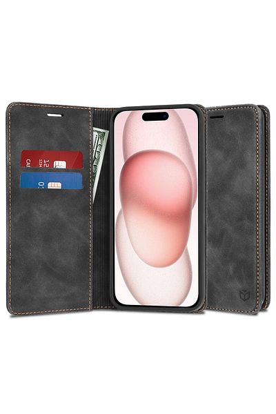 Techsuit IPhone 15 Case - Techsuit Confy Cover - Black