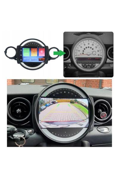 navio Mini Cooper Android GPS Carplay 8+256 Kamera + Çerçeve (2007-2011) (yaz...