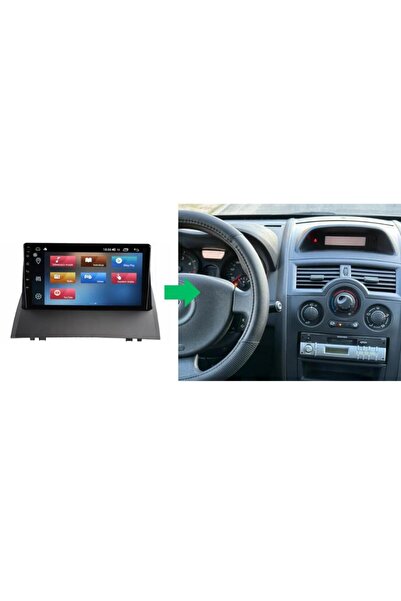 smartgo Renault Megane 2 Android GPS Carplay 8+128 GB Kamera + Çerçeve Teyp (2004-2008)