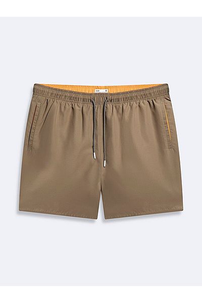 Ltb Basic Woven Navy Blue Swim Shorts