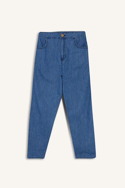 DeFacto Pantaloni de blugi Culotte cu talie elastică, cu picioare scurte, până la gleznă E3041AX25SM